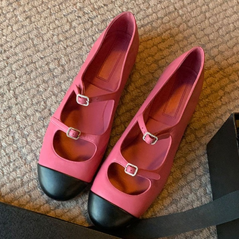 Women'S Fashion Shoes - Elegante Mary Jane Schuhe Frauen Gürtel