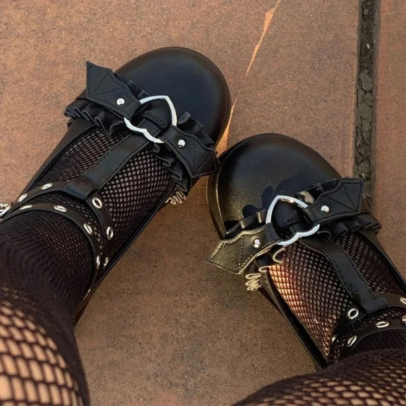 Women'S Fashion Shoes - Neue Sweet Heart Buckle Wedges Mary