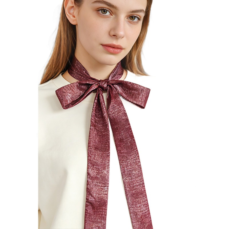 Women Fashion Necktie - Glänzender, schmaler Schal für Damen, vielseitig