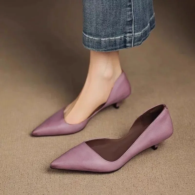 Women'S Fashion Shoes - Damen-Stiletto-Absätze mit spitzem Zehenbereich, modisch, vielseitig,