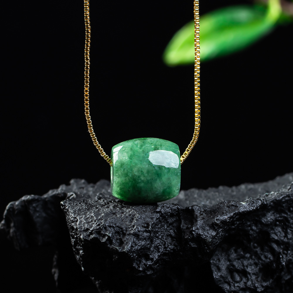 Women'S Fashion Jewellery - Natürliche echte Jade Perlen Anhänger Myanmar