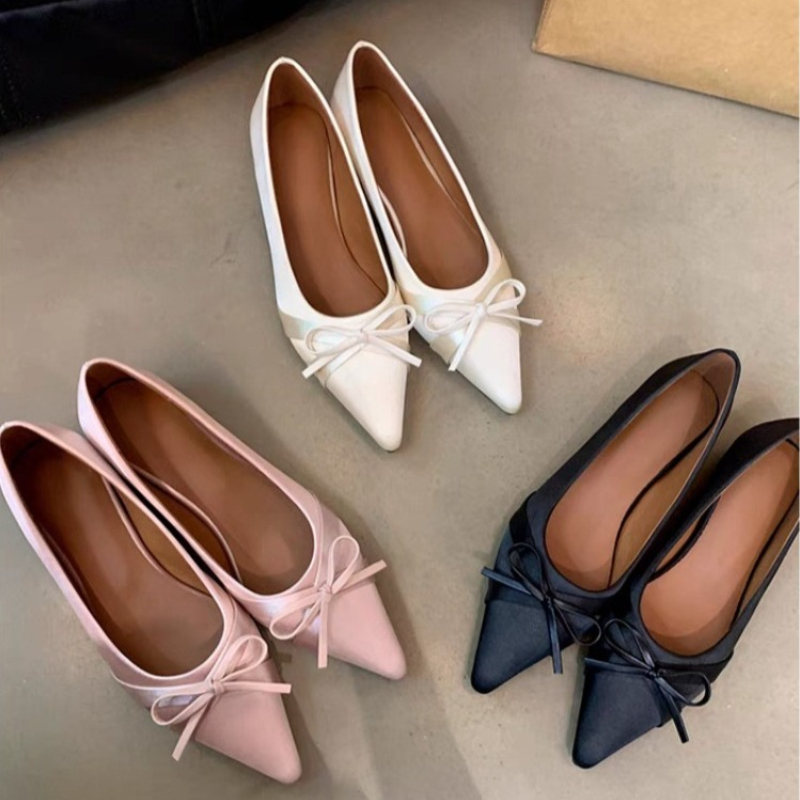 Women'S Fashion Shoes - Sommerliche neue Chiffon-Sandalen mit süßer Schleife