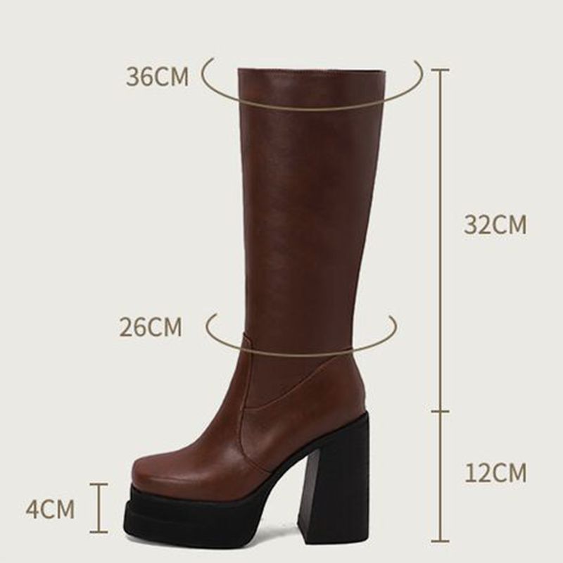 Women'S Fashion Knee High Boots - ORCHA LISA Kniehohe Reitstiefel für Damen,