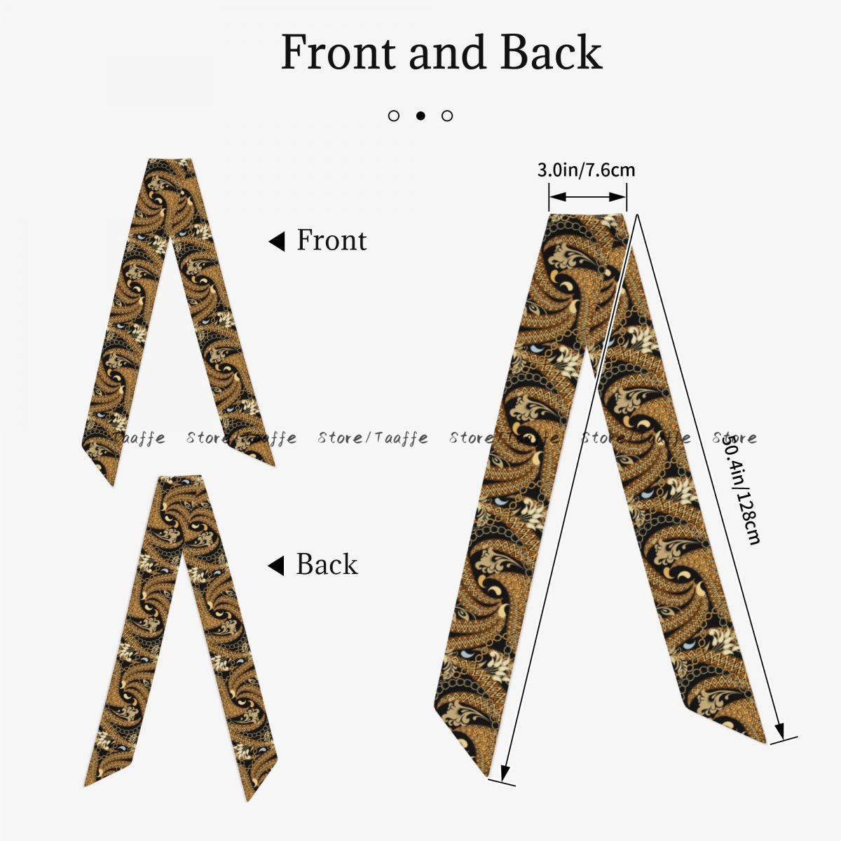 Langer, schmaler Schal für Dam – Women Fashion Necktie Bewertung und Preis