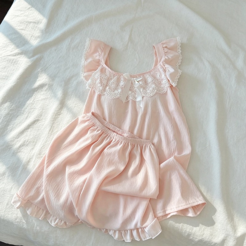 Damen Süßes Niedliches 2-teili – Lace Trim Cami Bewertung und Preis