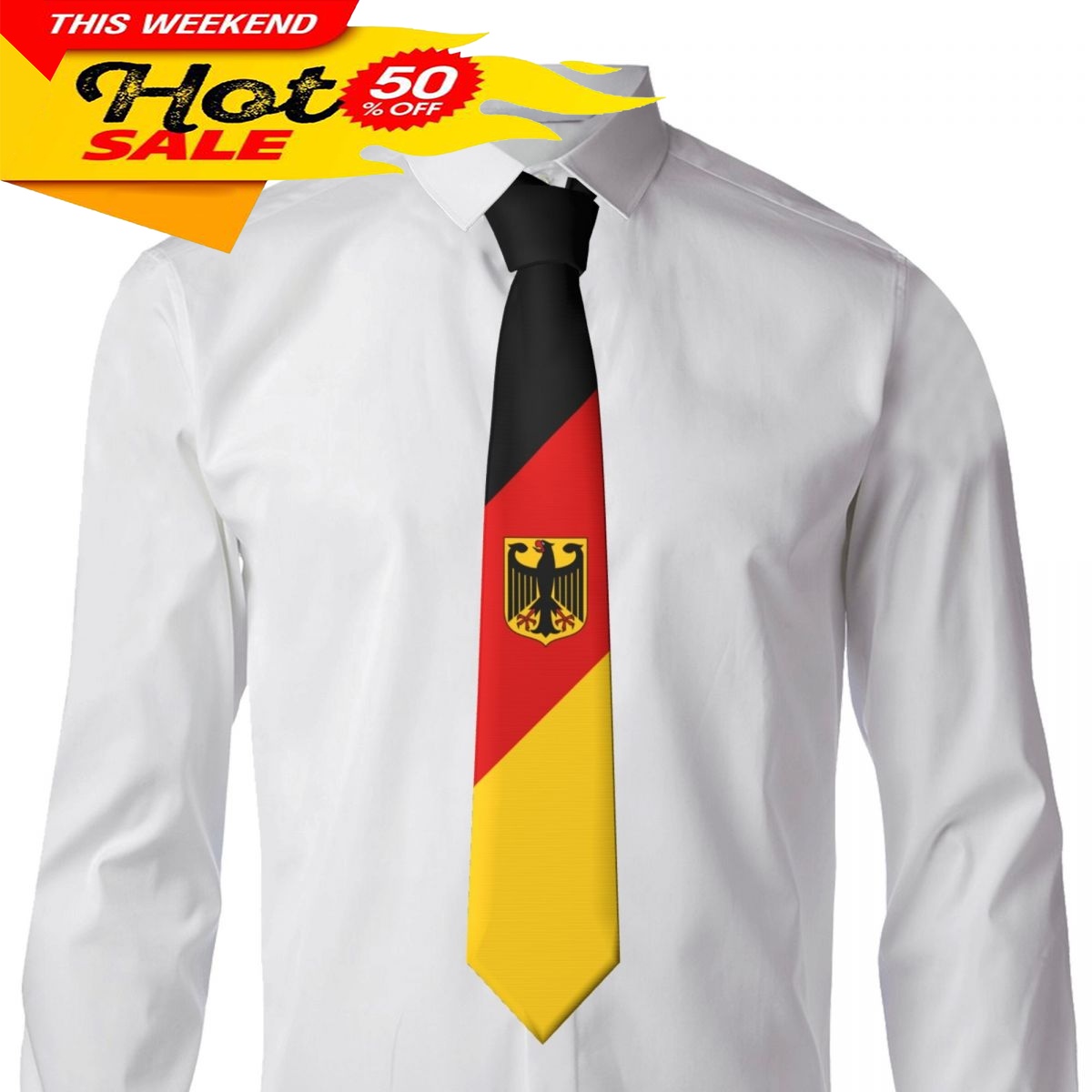 Deutschland-Flagge Krawatte Em – Women Fashion Necktie Bewertung und Preis