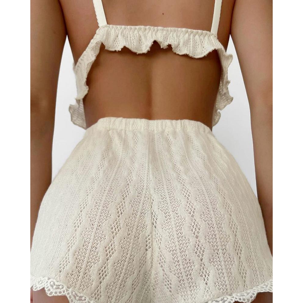 Cmi-Set mit Spitzenbesatz, Rüs – Lace Trim Cami Bewertung und Preis