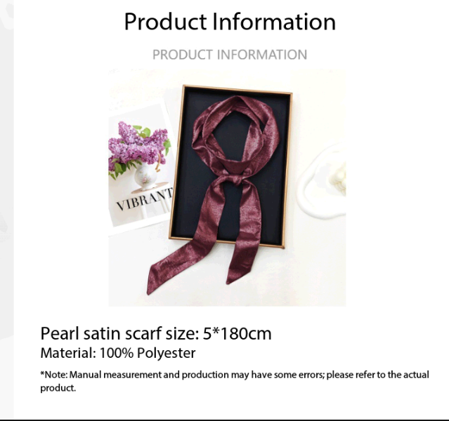 Glänzender, schmaler Schal für – Women Fashion Necktie Bewertung und Preis