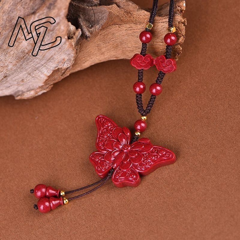 Mode Rot Zinnober Jade Schmett – Women'S Fashion Jewellery Bewertung und Preis