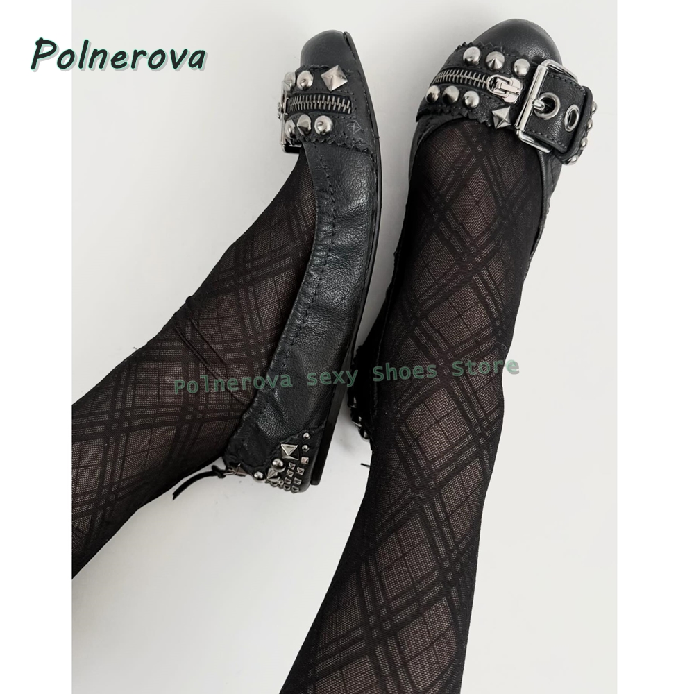Nieten-Gürtelschnallen Mary Ja – Women'S Fashion Shoes Bewertung und Preis