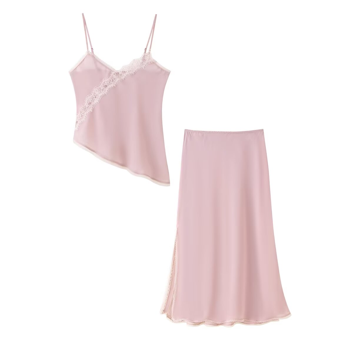 Tidalyf 2025, Damen-Set, rosa  – Lace Trim Cami Bewertung und Preis